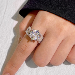 💖(POSLEDNJI DANA RASPRODAJA - 80% POPUSTA) DIYSTAR™ Magnetološki dijamantski prsten sa moisanitom 💍