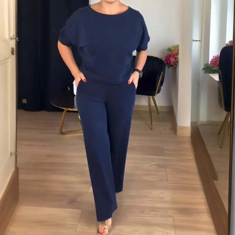 ⏳Vremenski ograničena ponuda⏰Elegantni set od tri dela, uključujući dugačak kardigan, majicu i pantalone💞